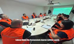 Lokman Hekim Van Hastanesinde Gerçeğini Aratmayan Deprem Tatbikatı