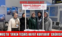 Muş Alparslan Havalimanı’nda kansere karşı farkındalık standı açıldı