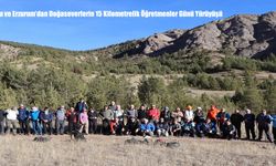 Oltu ve Erzurum’dan Doğaseverlerin 15 Kilometrelik Öğretmenler Günü Yürüyüşü