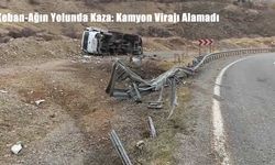 Elazığ’da Kamyon Şarampole Devrildi: 1 Yaralı