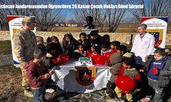 Erzincan Jandarmasından Öğrencilere 20 Kasım Çocuk Hakları Günü Sürprizi
