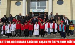 Varto’da çocuklara sağlıklı yaşam ve ilk yardım eğitimi