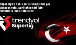 Süper Lig'de 4 Takım Hariç Herkes Şüpheli!