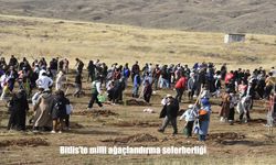 Bitlis’te 11 Kasım Coşkusu: 2 Bin 500 Fidan Toprakla Buluştu