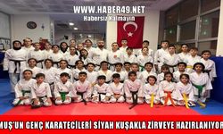 Muşlu genç karatecilerin siyah kuşak heyecanı