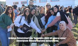 Ardahan Üniversitesi'nde "kampüste dikili bir ağacın olsun" etkinliğinde fidanlar toprakla buluşturuldu