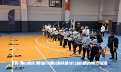 U15 Okçuluk bölge müsabakaları şampiyonu Elazığ