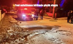 Yeni yapılan yolda göçük: Bir kişi yaralı