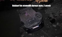 Hakkari’de korku dolu anlar: Otomobil köprüden uçtu, 2 yaralı!