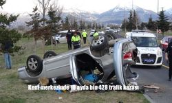 Kent merkezinde 10 ayda bin 428 trafik kazası