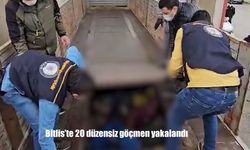 Bitlis'te 20 düzensiz göçmen yakalandı