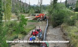 Erzurum’da 6 bin 860 dekar arazi modern sulamaya kavuşuyor
