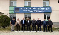 Aras EDAŞ üst yönetimi saha ziyaretlerinde