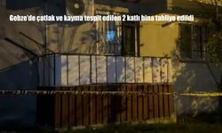 Üç ailenin yaşadığı iki katlı bina tahliye edildi