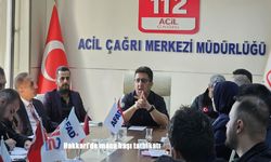 Hakkari'de masa başı tatbikatı