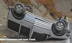 Hakkari karayolunda trafik kazası: 2 yaralı