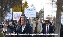 Rektör Çakmak: "Kadına yönelik şiddetin hiçbir biçimi kabul edilemez"