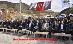 Mutki'de mezbahane ve halı saha açılışı yapıldı