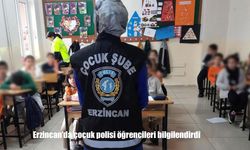Erzincan’da çocuk polisi öğrencileri bilgilendirdi
