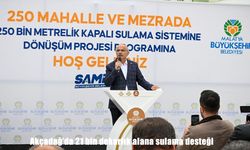 Akçadağ'da 21 bin dekarlık alana sulama desteği