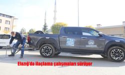 Elazığ’da ilaçlama çalışmaları sürüyor
