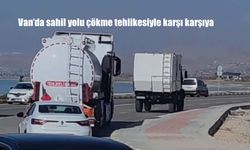 Van’da sahil yolu çökme tehlikesiyle karşı karşıya