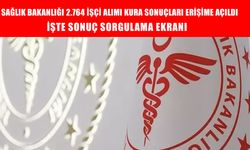 Sağlık Bakanlığı kura sonuçları açıklandı! 2.764 işçi alımı sonuç sorgulama ekranı