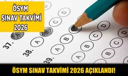 2026 ÖSYM Sınav Takvimi Açıklandı! İşte Detaylar