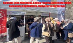 Erzurum’da Kadına Şiddete Karşı Açık Kapı Bilgilendirmesi