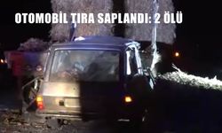 Otomobil tıra ok gibi saplandı: Karı-koca hayatını kaybetti