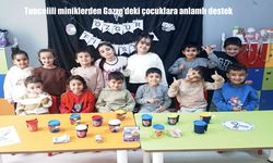Tuncelili miniklerden Gazze'deki çocuklara anlamlı destek