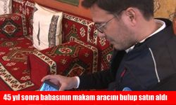 Süper valinin oğlu 45 yıl sonra babasının makam aracını bulup satın aldı