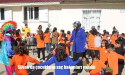 Silvan’da çocukların saç bakımları yapıldı