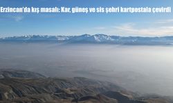 Erzincan’da kış masalı: Kar, güneş ve sis şehri kartpostala çevirdi