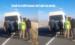 Tutak'ta trafik kazası; biri ağır üç yaralı
