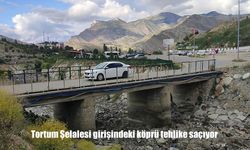 Tortum Şelalesi girişindeki köprü tehlike saçıyor