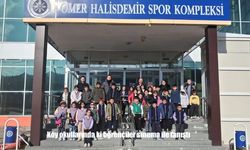 Köy okullarında ki öğrenciler sinema ile tanıştı