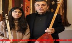 Güzel Sanatlar lisesini kazanan öğrenciye Başkan Demir'den 2 bağlama saz hediye