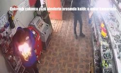 Çakmağı çakınca alevlerin arasında kaldı