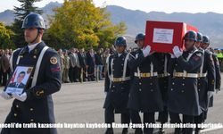 Trafik kazasında hayatını kaybeden Uzman Çavuş Yılmaz’a veda