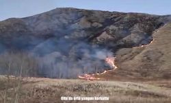 Oltu’da örtü yangını korkuttu