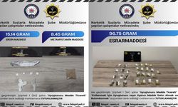 Bingöl’de polis 2 ayrı operasyonda uyuşturucuya darbe vurdu