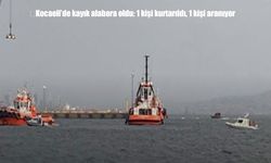 Kocaeli’de kayık alabora oldu: 1 kişi kurtarıldı, 1 kişi aranıyor