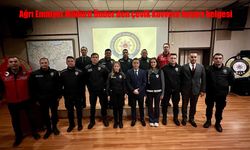 Ağrı’da Çevik Kuvvet’e Moral Ziyareti: Müdür Önder’den Başarı Belgesi