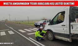 Muş'ta ticari araçlarda kış lastiği denetimi yapıldı
