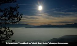 Erzincan’da Ova “Pamuk Denizine” Döndü: Keşiş Dağları’ndan Drone ile Sis Manzarası