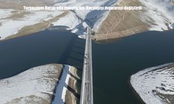 Turnaçayırı Barajı’nda Kar Yağışı Sonrası Masalsı Kış Manzarası