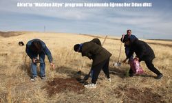 Ahlat’ta "Maziden Atiye" programı kapsamında öğrenciler fidan dikti