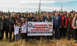 Tunceli'de 3 bin fidan toprakla buluştu