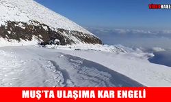 Muş’ta kar ulaşımı aksattı: Çavuştepe ve Üçevler grup köy yolu kapandı